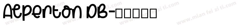 Alperton DB字体转换